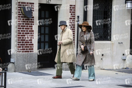 Woody Allen bei Dreharbeiten in New York
