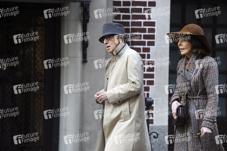 Woody Allen bei Dreharbeiten in New York