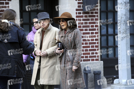 Woody Allen bei Dreharbeiten in New York