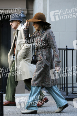 Woody Allen bei Dreharbeiten in New York