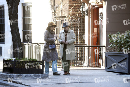 Woody Allen bei Dreharbeiten in New York