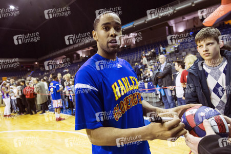 Basketballspiel Harlem Globetrotters vs. World All Stars in Berlin
