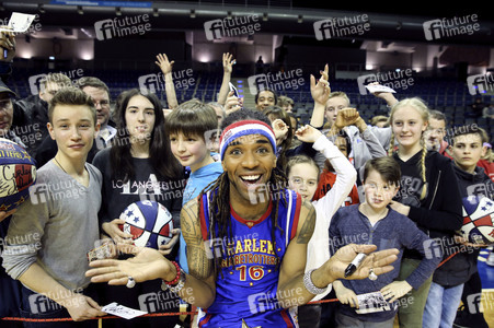 Basketballspiel Harlem Globetrotters vs. World All Stars in Berlin