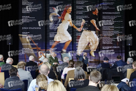 Jahrespressekonferenz in der Staatsoper im Schiller Theater in Berlin