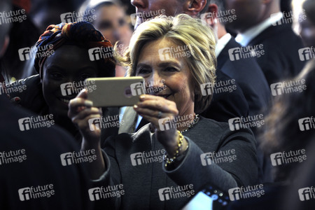 Wahlkampfrede von Hillary Clinton in New York
