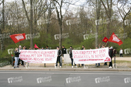Protestkundgebung vor der Indischen Botschaft in Berlin