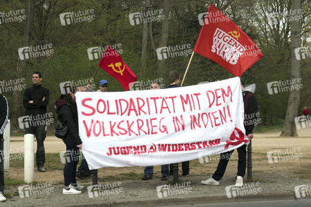Protestkundgebung vor der Indischen Botschaft in Berlin