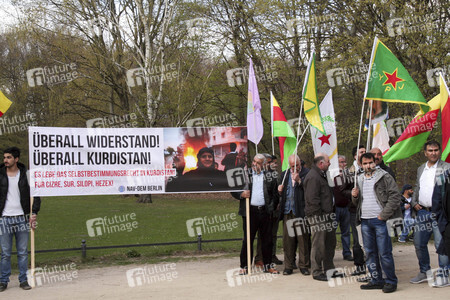 Protestkundgeburg vor der Türkischen Botschaft in Berlin