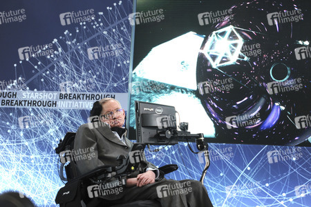 Präsentation der 'Breakthrough Starshot' Space Exploration Initiative in New York