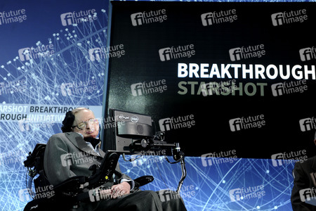 Präsentation der 'Breakthrough Starshot' Space Exploration Initiative in New York