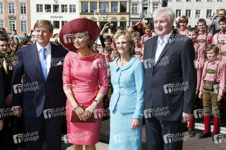 König Willem-Alexander und Königin Maxima der Niederlande in München