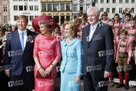 König Willem-Alexander und Königin Maxima der Niederlande in München