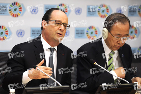 Francois Hollande Pressekonferenz bei der UN in New York