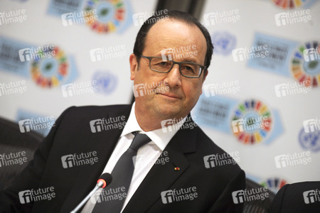 Francois Hollande Pressekonferenz bei der UN in New York