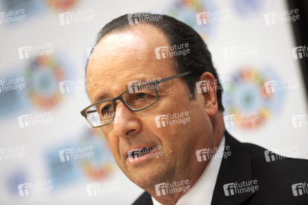 Francois Hollande Pressekonferenz bei der UN in New York