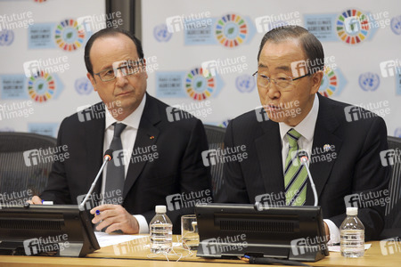 Francois Hollande Pressekonferenz bei der UN in New York