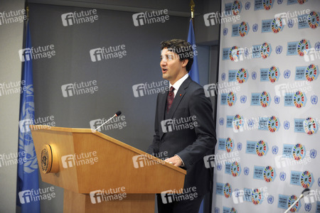 Justin Trudeau Pressekonferenz bei der UN in New York
