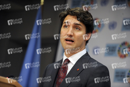 Justin Trudeau Pressekonferenz bei der UN in New York
