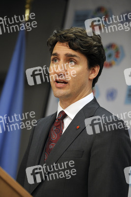 Justin Trudeau Pressekonferenz bei der UN in New York