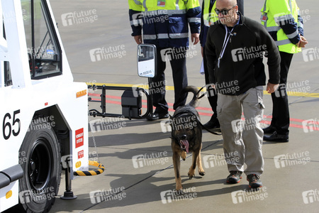 Ankunft von Barack Obama auf dem Flughafen Hannover-Langenhagen