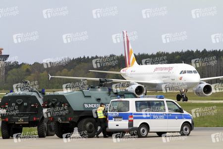 Ankunft von Barack Obama auf dem Flughafen Hannover-Langenhagen