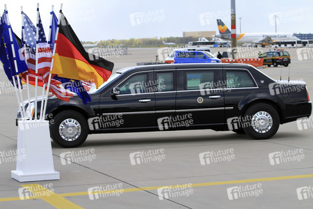Ankunft von Barack Obama auf dem Flughafen Hannover-Langenhagen