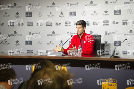 Pressekonferenz mit Novak Djokovic in Madrid