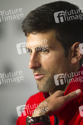 Pressekonferenz mit Novak Djokovic in Madrid