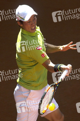 Tennis Match Fabio Fognini vs Kei Nishikori in Madrid