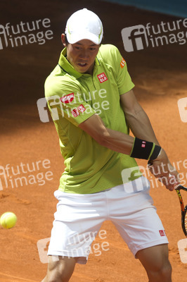Tennis Match Fabio Fognini vs Kei Nishikori in Madrid