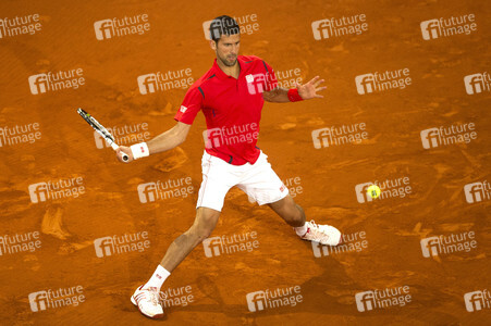 Tennis Match Novak Djokovic vs Milos Raonic in Madrid