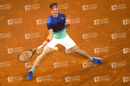 Tennis Match Novak Djokovic vs Milos Raonic in Madrid