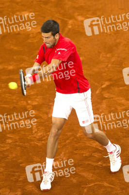 Tennis Match Novak Djokovic vs Milos Raonic in Madrid