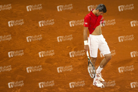 Tennis Match Novak Djokovic vs Milos Raonic in Madrid