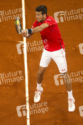 Tennis Match Novak Djokovic vs Milos Raonic in Madrid