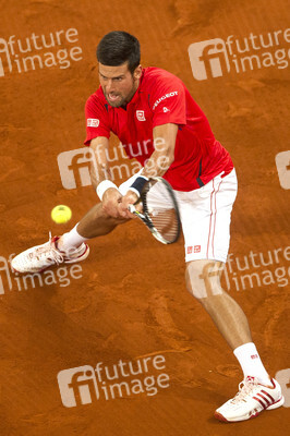 Tennis Match Novak Djokovic vs Milos Raonic in Madrid
