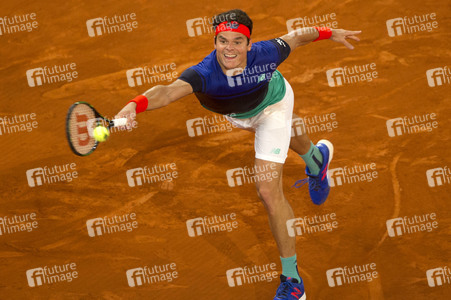 Tennis Match Novak Djokovic vs Milos Raonic in Madrid