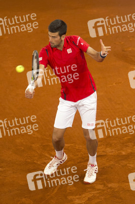 Tennis Match Novak Djokovic vs Milos Raonic in Madrid