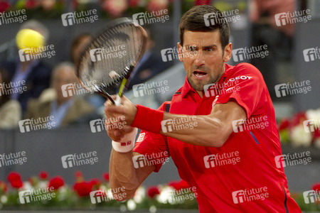 Tennis Match Novak Djokovic vs Milos Raonic in Madrid