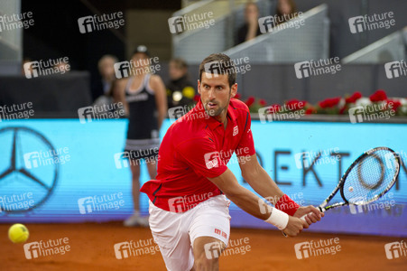 Tennis Match Novak Djokovic vs Milos Raonic in Madrid