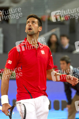 Tennis Match Novak Djokovic vs Milos Raonic in Madrid