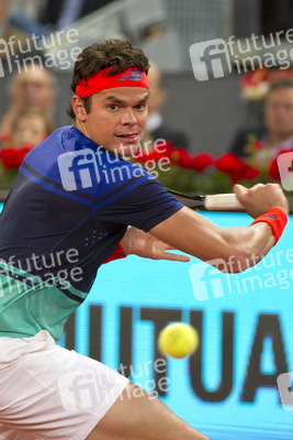 Tennis Match Novak Djokovic vs Milos Raonic in Madrid