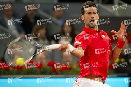 Tennis Match Novak Djokovic vs Milos Raonic in Madrid