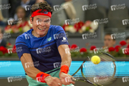 Tennis Match Novak Djokovic vs Milos Raonic in Madrid