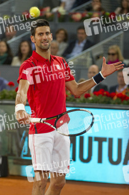 Tennis Match Novak Djokovic vs Milos Raonic in Madrid