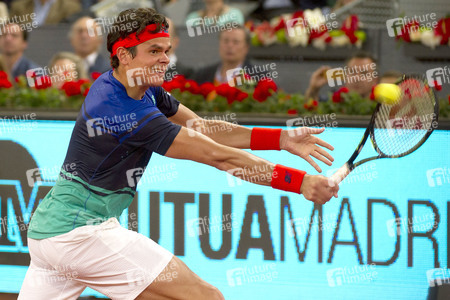 Tennis Match Novak Djokovic vs Milos Raonic in Madrid