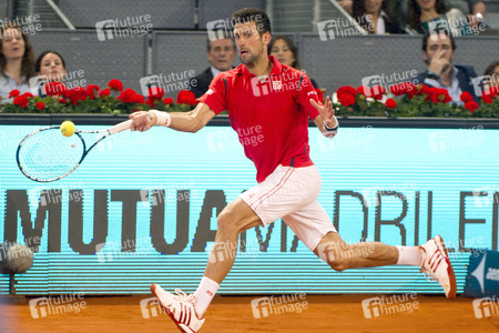 Tennis Match Novak Djokovic vs Milos Raonic in Madrid