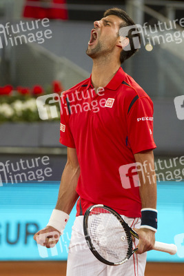 Tennis Match Novak Djokovic vs Milos Raonic in Madrid