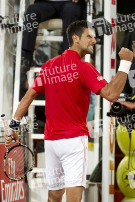 Tennis Match Novak Djokovic vs Milos Raonic in Madrid