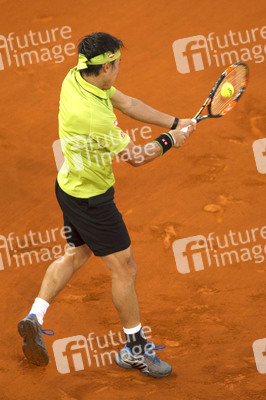 Tennis Match Novak Djokovic vs Kei Nishikori in Madrid